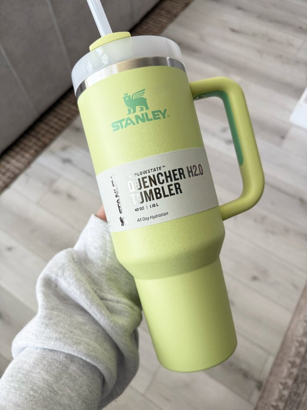 "Citron" Stanley 40 oz Tumbler - Lime Green